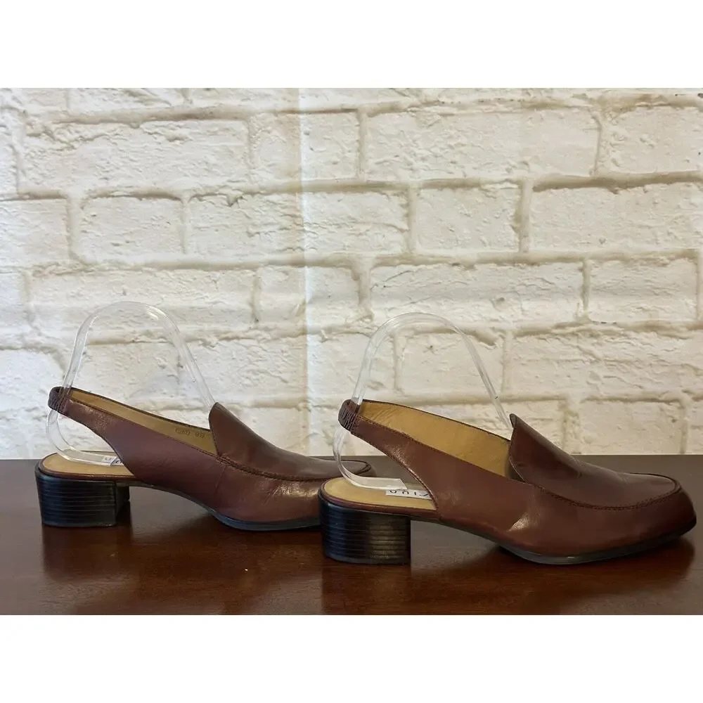 UNISA Womens Shoes Brown‎ SlingBacks Flats 8B